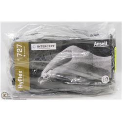 12 PARIS OF ANSELL HYFLEX WORK GLOVES