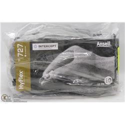 12 PARIS OF ANSELL HYFLEX WORK GLOVES