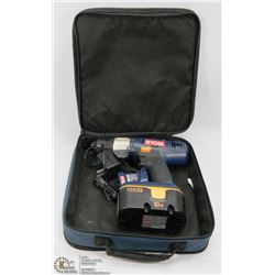 RYOBI DRILL WITH BATTERY & CHARGER