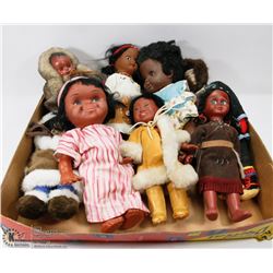 FLAT OF ASSORTED DOLLS