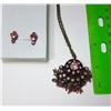 Image 1 : 10 - PINK CRYSTAL & BRONZE PENDANT