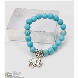 #2-NATURAL BLUE TURQUOISE BRACELET