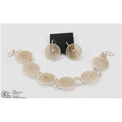STERLING SILVER SET INCL FILIGREE EARRINGS &