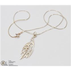 STERLING SILVER NECKLACE.