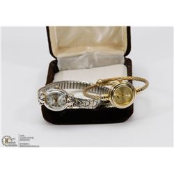 LOT OF 2 VINTAGE LADIES  WATCHES. WORKING