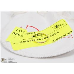 STERLING SILVER RING SIZE 6