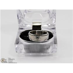 STAINLESS STEEL CHANEL LOGO RING