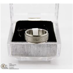 VERSACE LOGO RING SIZE 17