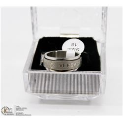 VERSACE LOGO RING SIZE 18