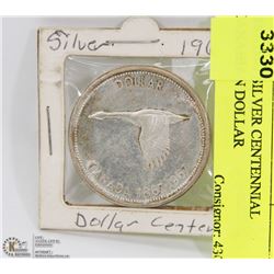 1867-1967 SILVER CENTENNIAL CANADIAN DOLLAR