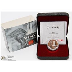 SILVER CANADIAN 1917-2002 VIMY RIDGE 5 CENT COIN