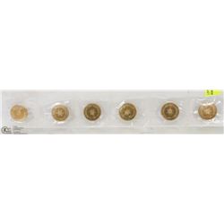 LOT OF 6 SEALED CANADIAN CONFEDERATION COINS