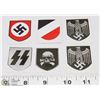 Image 1 : LOT OF 6 NAZI GERMAN SS STICKERS.