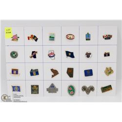 SHEET OF ALBERTA PROVINCIAL PINS