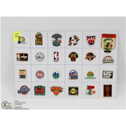 SHEET OF NBA PINS