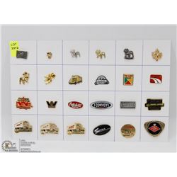 SHEET OF TRUCK PINS