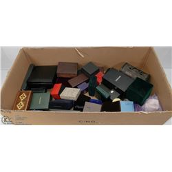 FLAT OF JEWELRY BOXES /WATCH/RING ETC