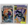Image 1 : BUNDLE OF 2 BLACK SPIDERMAN COMIC BOOKS #5 & #107