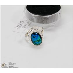 #111-AUSTRALIAN TRIPLE FIRE OPAL RING (FREE SIZE)