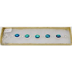 #114-AUSTRALIAN TRIPLE FIRE OPAL  BRACELET