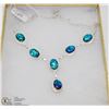 Image 1 : #113-AUSTRALIAN TRIPLE FIRE OPAL  NECKLACE