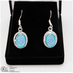 #108-AUSTRALIAN TRIPLE FIRE OPAL EARRINGS