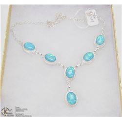 #109-AUSTRALIAN TRIPLE FIRE OPAL NECKLACE