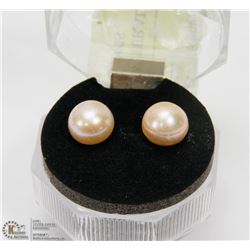#91-NATURAL FRESH WATER PEARL EARRINGS