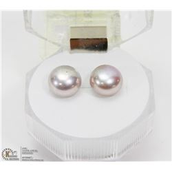 #90-NATURAL FRESH WATER PEARL EARRINGS