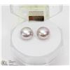 Image 1 : #90-NATURAL FRESH WATER PEARL EARRINGS