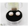 Image 1 : #93-NATURAL FRESH WATER PEARL EARRINGS