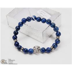 #7-NATURAL BLUE LAPIS BRACELET