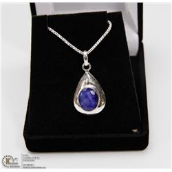 #24-NATURAL BLUE SAPPHIRE PENDANT