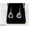 Image 1 : #21-NATURAL BLUE SAPPHIRE EARRINGS