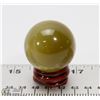 Image 1 : #15-NATURAL TIGER EYE SPHERE BALL & STAND