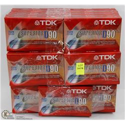 TDK BLANK CASSETTE TAPES