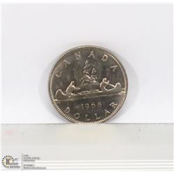 1968 CANADIAN $1.00 CANOE COIN.
