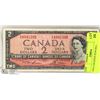 Image 1 : 1954 CANADIAN $2.00 BILL.