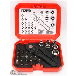 RATCHET DRIVER & SOCKET SET,