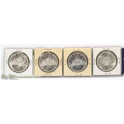 LOT OF 4 UNCIRCULATED 1964, 1965 BLUNT, 1965