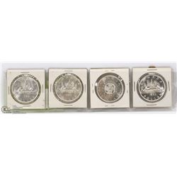 LOT OF 4 UNCIRCULATED 1963, 1964, 1965 BLUNT,
