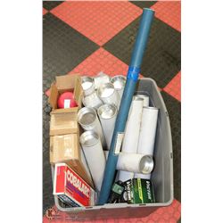 TUB OF NEW VARIOUS WELDING ROD, VICTOR INERT