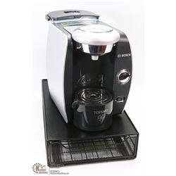 BLACK METAL TASSIMO STORAGE PEDESTAL