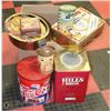 Image 1 : LOT OF  ANTIQUE TINS