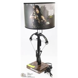 COLLECTIBLE WALKING DEAD CROSSBOW TABLE LAMP.