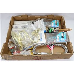 FLAT OF MIXED NEW HOME REPAIR/HANDYMAN ITEMS