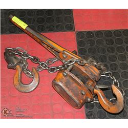 1-1/2 TON CHAIN HOIST VITAL WESTWARD BRAND
