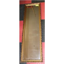 FRAMED WALL MIRROR 15 X 51