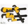 Image 1 : SET OF 4 PIPE WRENCHES