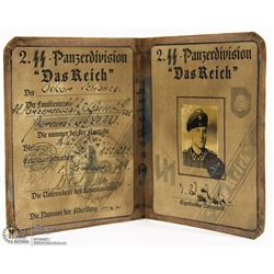 GERMAN NAZI SS DOCUMENT "DAS REICH"